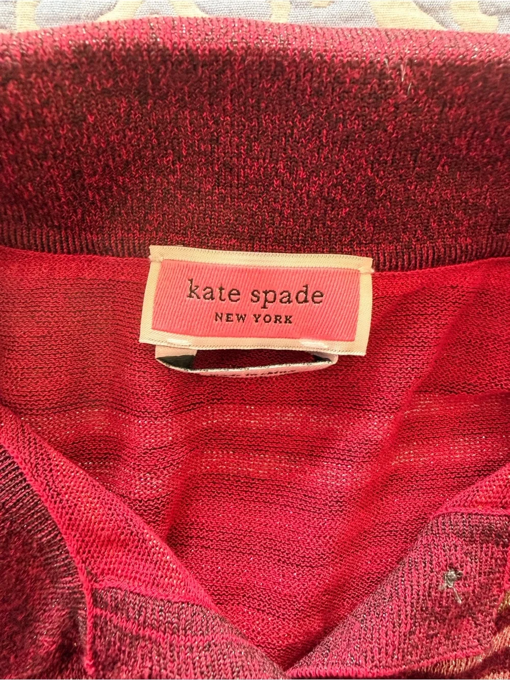 kate spade Metallic Stripe Polo Sweater